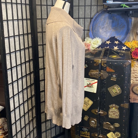 - Vila Milano Neutral Beige Cowl Neck Sweater - Picture 4 of 8